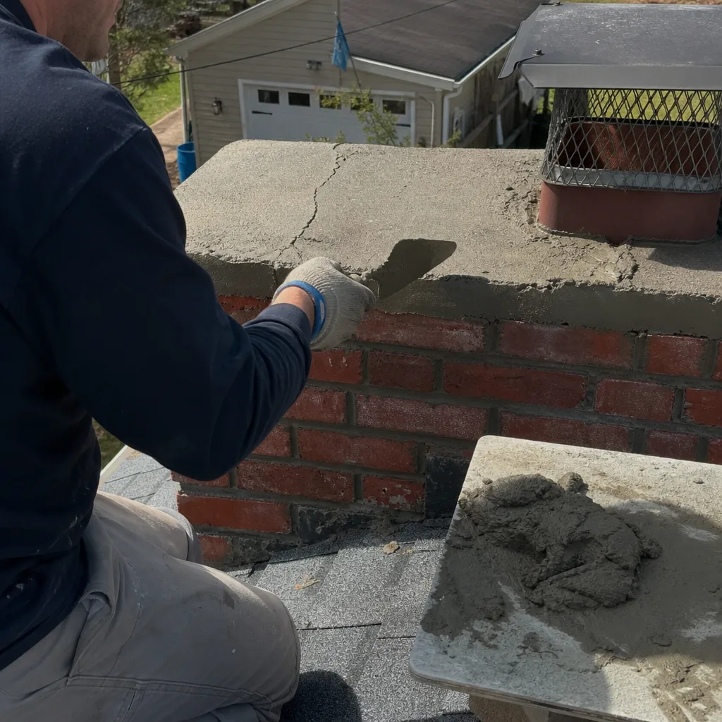 Chimney Cap & Crown Installation